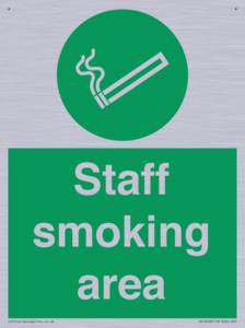 Staff smoking area